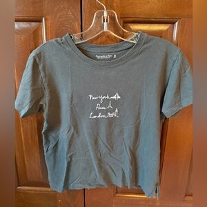 Abercrombie & Fitch Charcoal baby Tee